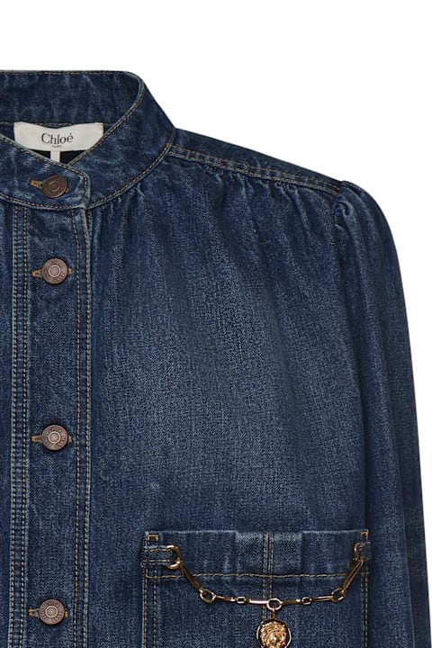Homeware Chloé Ruffled Denim Jacket