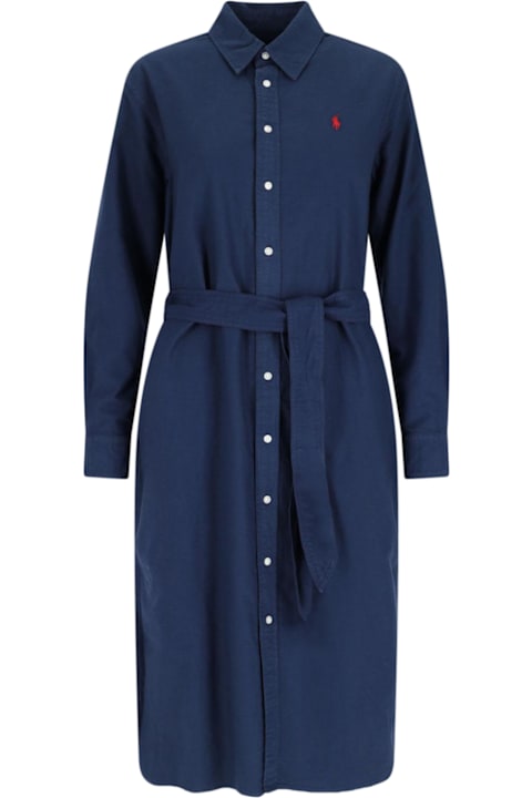 Polo Ralph Lauren Dresses for Women Polo Ralph Lauren Chemisier Midi Dress