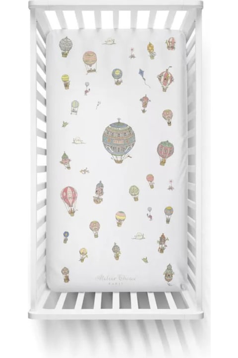Accessories & Gifts for Baby Girls Atelier Choux Fitted Sheet Hot Air Balloons