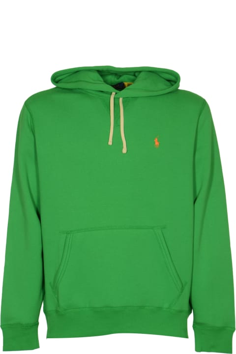 Polo Ralph Lauren Fleeces & Tracksuits for Men Polo Ralph Lauren Logo Embroidery Ribbed Hoodie
