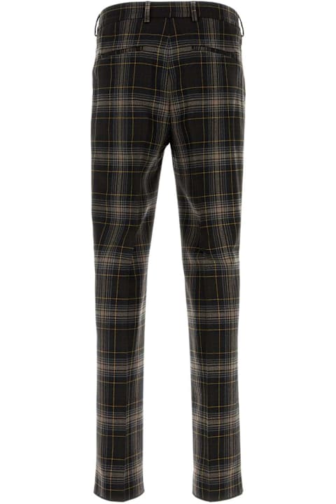 Pants for Men Fendi Embroidered Wool Pant