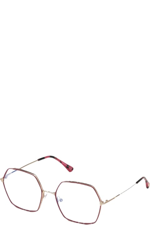 ウィメンズ Tom Ford Eyewearのアイウェア Tom Ford Eyewear Ft 5615 - Gold & Pink Glasses