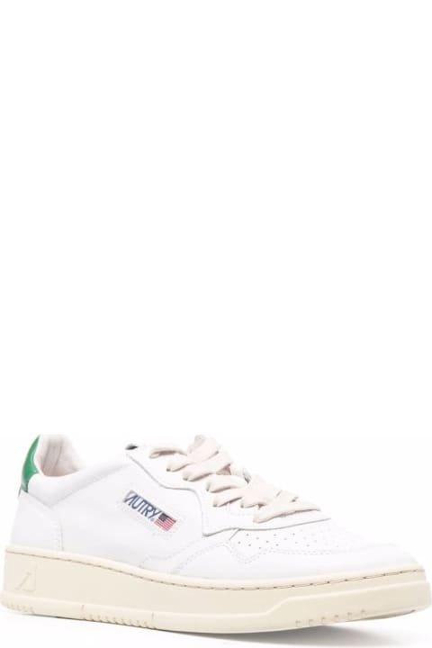 أدوات منزلية Autry 
medalist Low
 White Sneakers With Contrasting Heel Tab In Leather Man