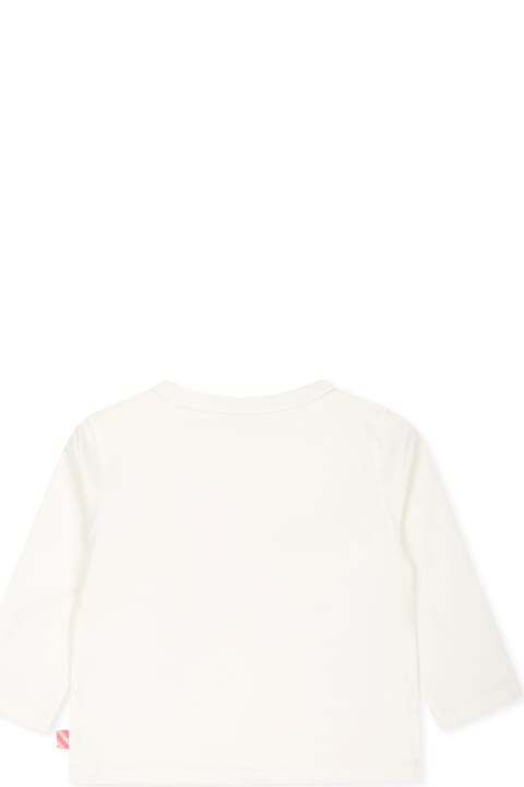 Homeware Billieblush Ivory T-shirt For Baby Girl With Rainbow