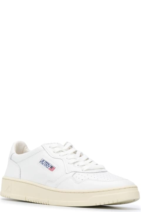 Sneakers for Men Autry 'medalist' White Low Top Sneakers With Logo Detail In Leather Man