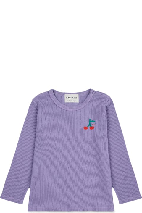 Bobo Choses T-Shirts & Polo Shirts for Women Bobo Choses Baby Cherry Long Sleeve Tight T-shirt