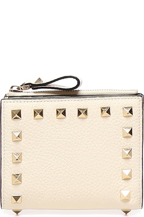 Valentino Garavani Accessories for Women Valentino Garavani Garnet Calfskin Rockstud Wallet