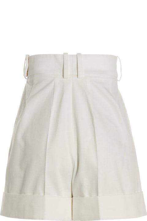 Shorts With Front Pleats