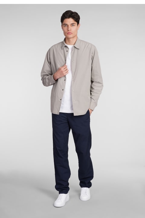 Aspesi for Men Aspesi Camicia Cassel Shirt In Grey Polyester