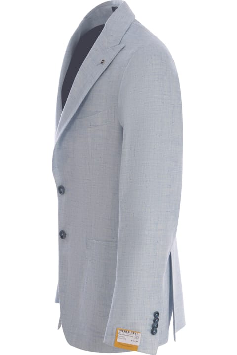 Clothing for Men Tagliatore Single-breasted Jacket Tagliatore In Linen And Cotton