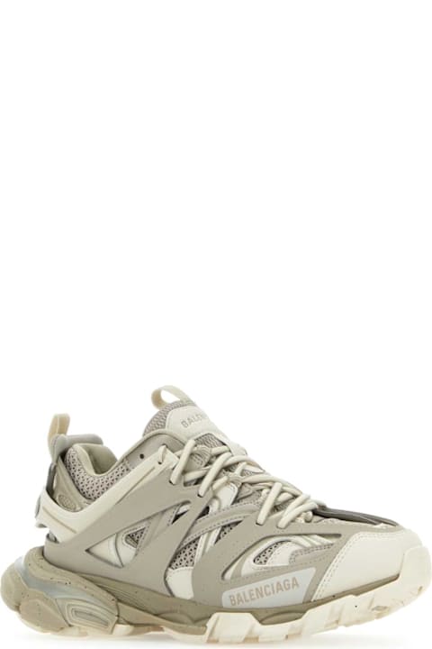 Balenciaga Shoes for Men Balenciaga Two-tone Synthetic Leather And Fabric Sneakers