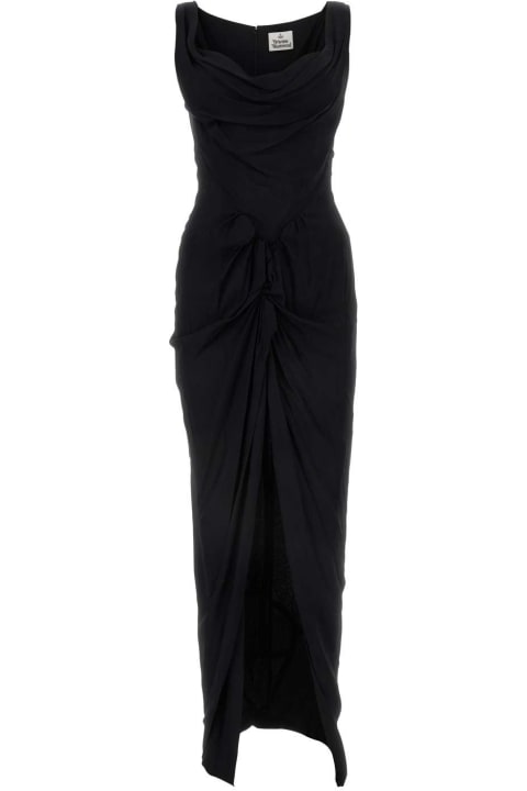 Clothing for Women Vivienne Westwood Black Viscose Dress