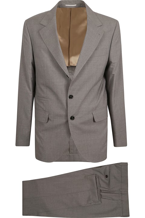 Brunello Cucinelli Clothing for Men Brunello Cucinelli Plain Classic Suit
