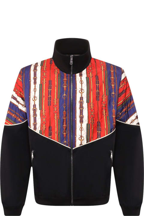 Gucci Clothing for Men Gucci Flower Print Silk Bomber Jacket