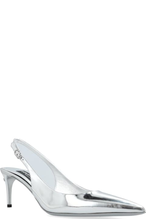 Homeware Dolce 
Gabbana Dg Logo Plaque Slingback Pumps