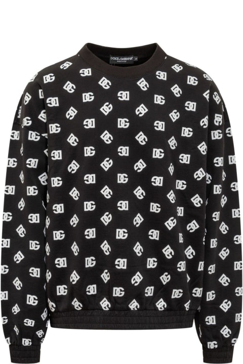 Dolce & Gabbana Clothing for Men Dolce & Gabbana Dg Monogram Printed Crewneck Sweatshirt