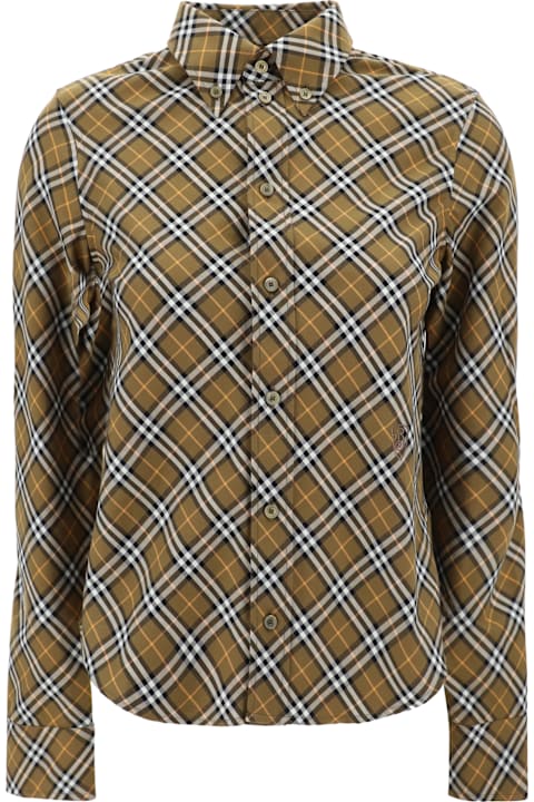 Burberry Topwear for Women Burberry Brown Cotton Shirt