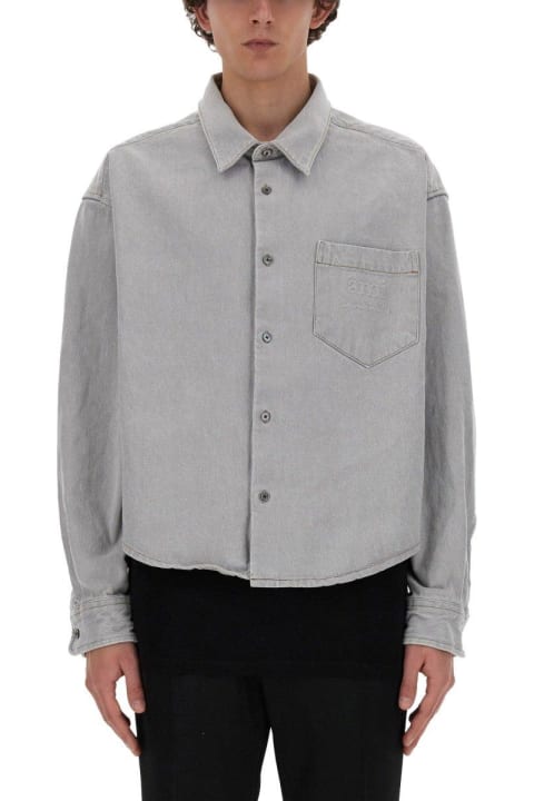 Ami Alexandre Mattiussi Shirts for Men Ami Alexandre Mattiussi Paris Long-sleeved Button-up Shirt