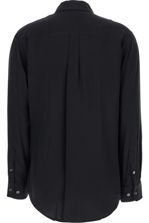 Homeware Equipment 
signature
 Black Shirt With Patch Pockets In Silk Woman