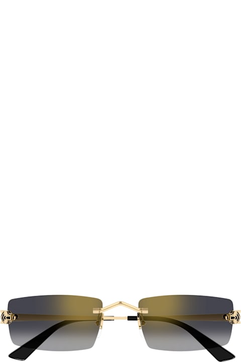 Homeware Cartier Eyewear Panthère De Cartier Ct0598s-001 - Gold Sunglasses
