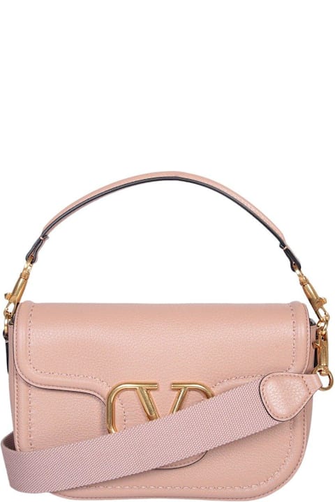 Bags for Women Valentino Garavani Vlogo Plaque Foldover Top Shoulder Bag
