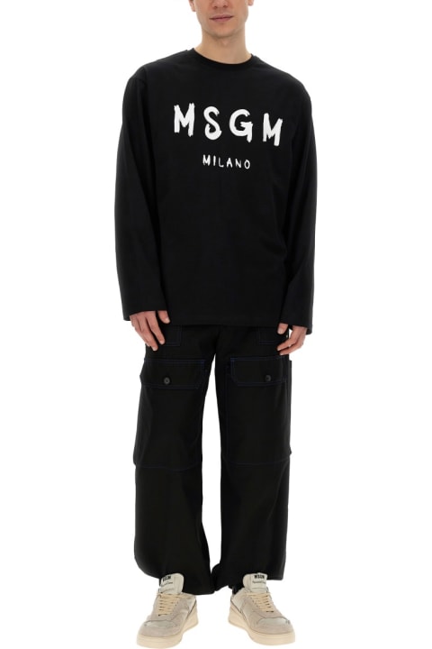 MSGM for Men MSGM T-shirt With Brushed Logo