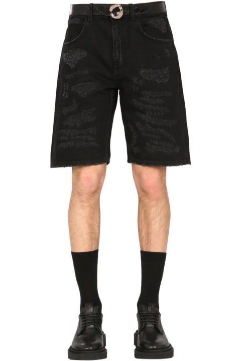 Givenchy Clothing for Men Givenchy Distressed Denim Shorts