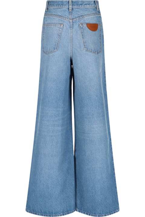 Fashion for Women Chloé Logo Palazzo Jeans