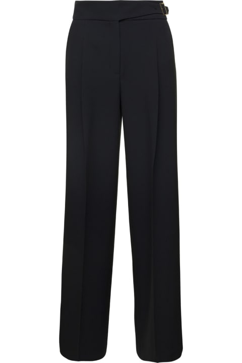 Liu-Jo Pants & Shorts for Women Liu-Jo Black Palazzo Pants With Darts In Stretch Technical Fabric Woman