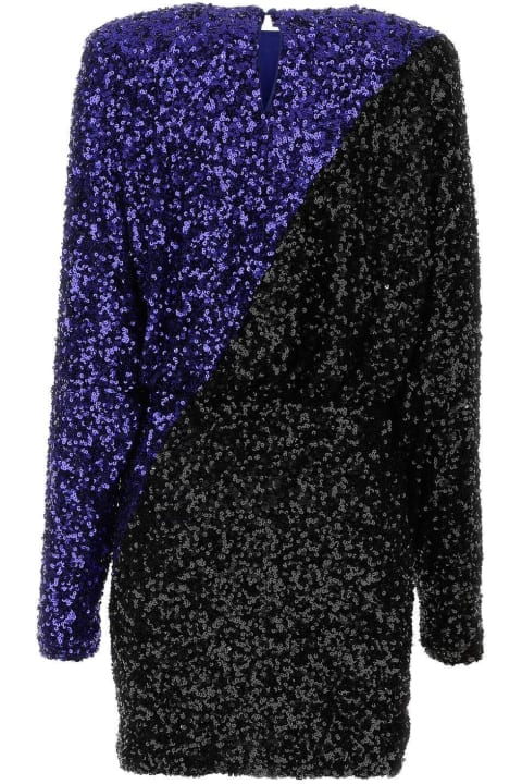 Rotate by Birger Christensen Sweaters for Women Rotate by Birger Christensen Two-tone Sequins Mini Dress