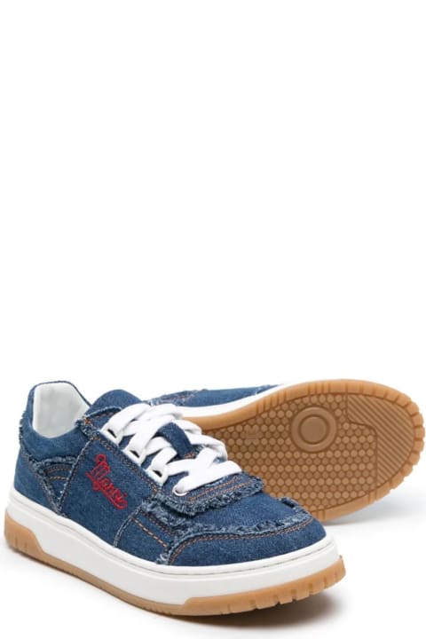 Shoes for Boys Marni Denim Sneakers With Inserts