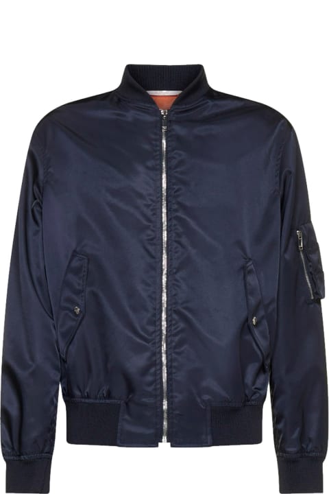 Coats & Jackets for Men Valentino Printed Neon Universe Bomber Jacket