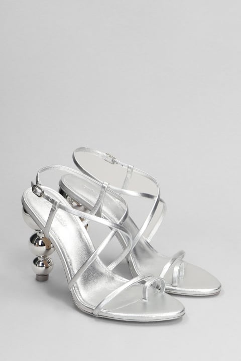 Cult Gaia Sandals for Women Cult Gaia Robyn Sandals In Silver Leather