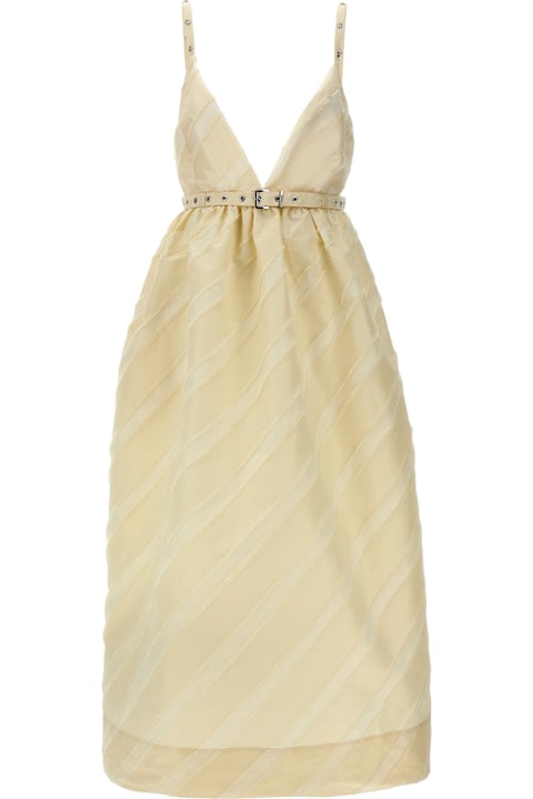 Homeware Ganni 'off-white Stripe Strap' Dress