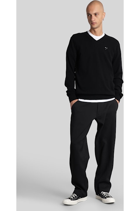 Comme des Garçons Play for Kids Comme des Garçons Play Knitwear In Black Wool