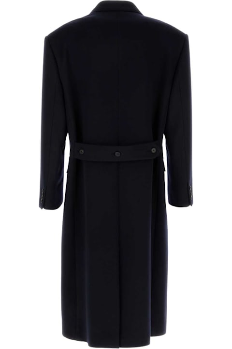 Quiet Luxury for Men The Row Midnight Blue Cashmere Velasco Coat