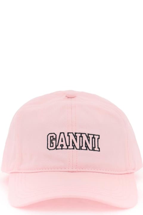 Fashion for Women Ganni Baseball Cap With Logo Embroidery