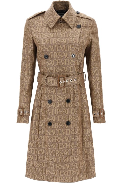 Versace Coats & Jackets for Women Versace Cotton Blend Trench Coat