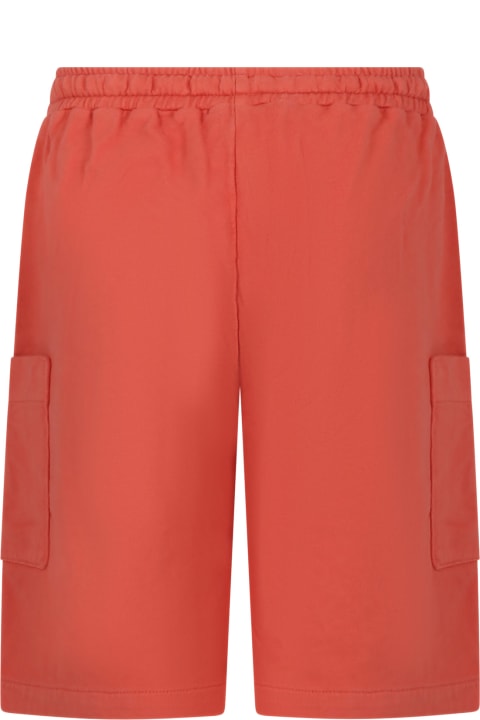Coco Au Lait Bottoms for Boys Coco Au Lait Red T-shirt For Kids With Logo