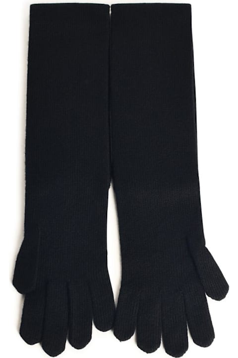 Gloves for Women Max Mara 'timor' Black Cashmere Gloves