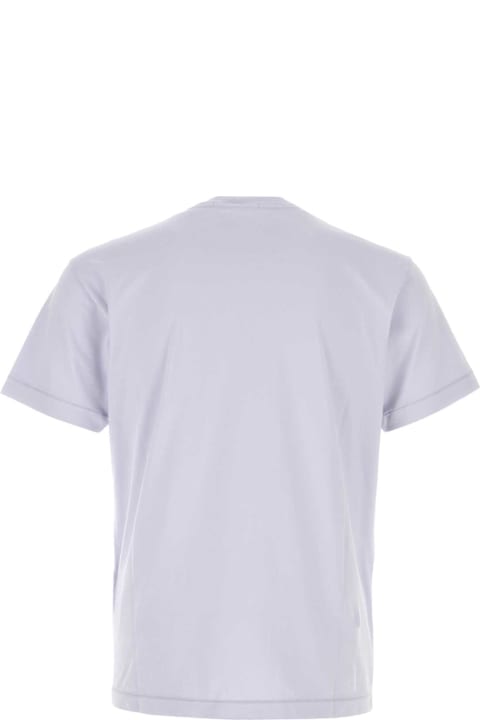 Stone Island for Men Stone Island Lilac Cotton T-shirt