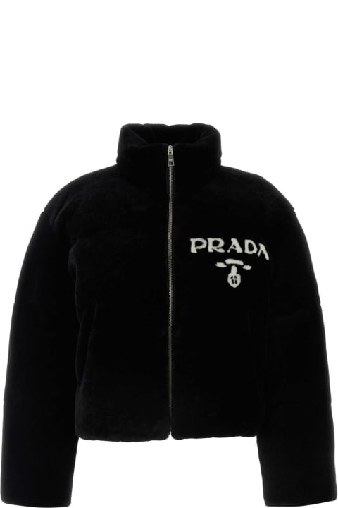 Prada for Women Prada Black Shearling Down Jacket