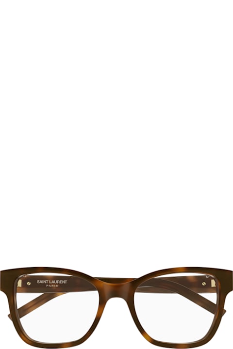 Saint Laurent Eyewear for Kids Saint Laurent Eyewear Saint Laurent Sl M158 Linea Monogram 009 Havana Glasses