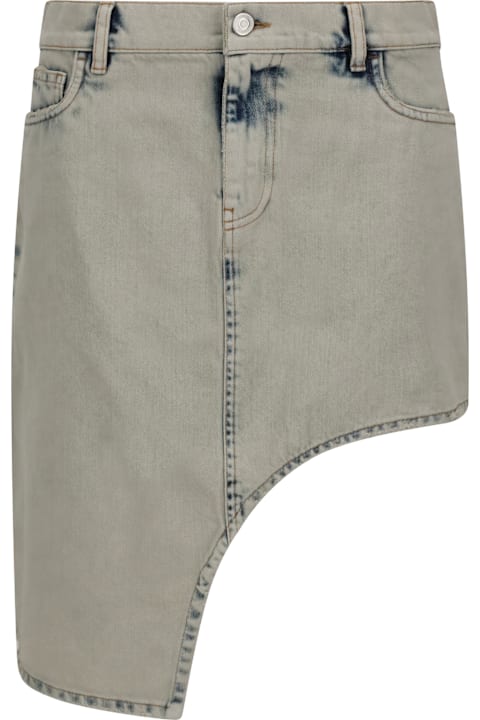 Coperni for Women Coperni Asymmetric Denim Miniskirt