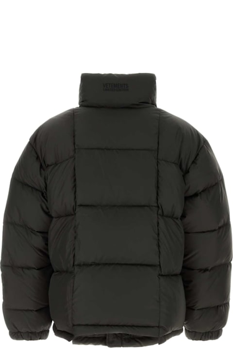 VETEMENTS for Kids VETEMENTS Dark Brown Polyester Down Jacket