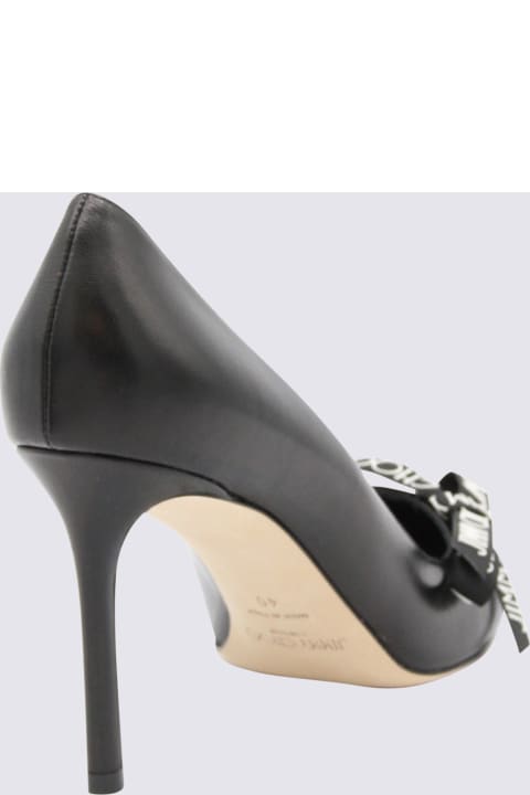 Jimmy Choo High-Heeled Shoes for Women Jimmy Choo Black Leather Romy Pumps
