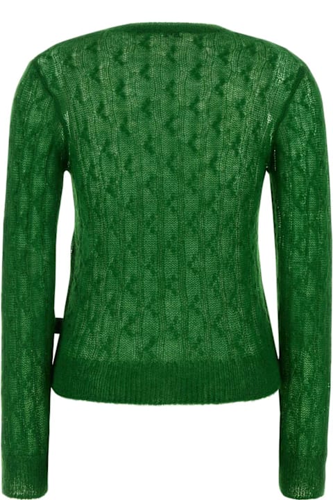 Loewe for Women Loewe Dark Green Nylon Blend Sweater