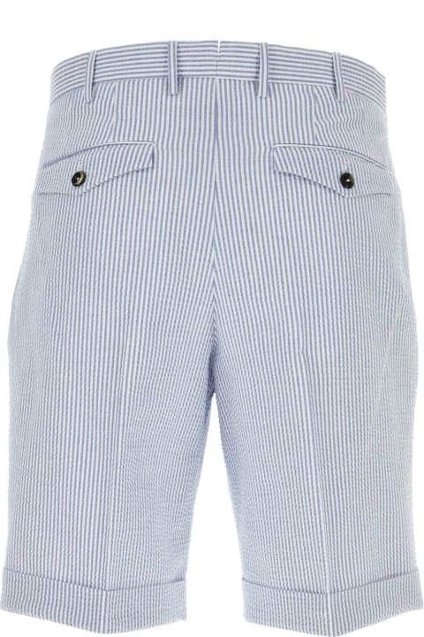 メンズ PT01のウェア PT01 Embroidered Stretch Cotton Bermuda Shorts