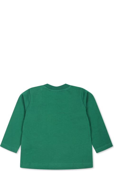 Moschino for Kids Moschino Green T-shirt For Babykids With Teddy Bear