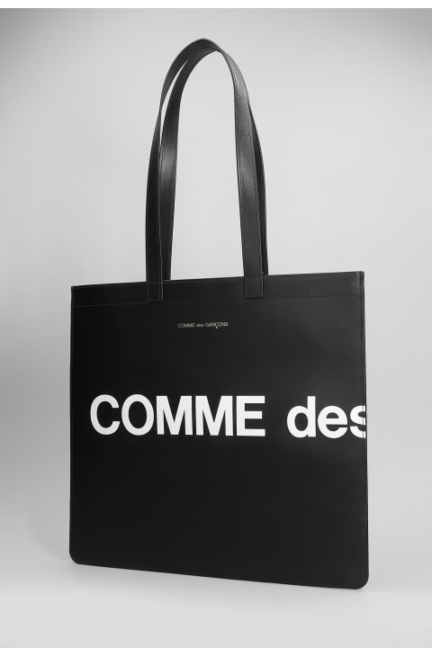 Bags for Men Comme des Garçons Wallet Tote In Black Leather